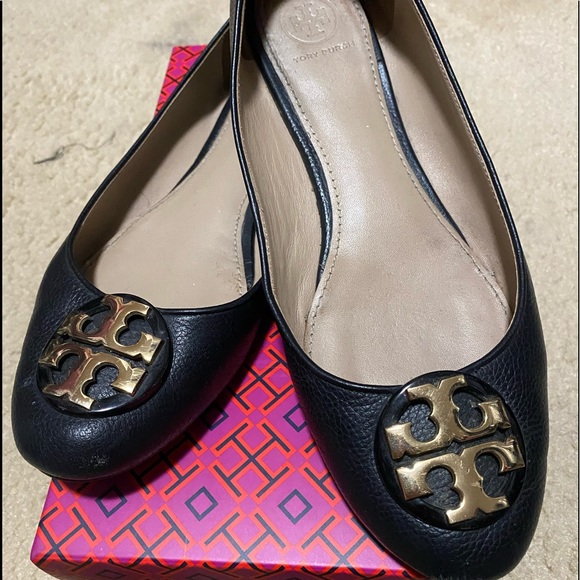 🔥🔥TORY BURCH FLAT BLACK 🔥🔥 9 1/2 - Picture 1 of 11